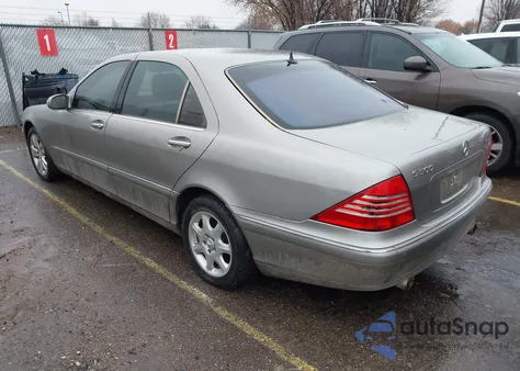 2003 Mercedes-Benz S 500 из США, поврежденный, VIN WDBNG75J63A366294